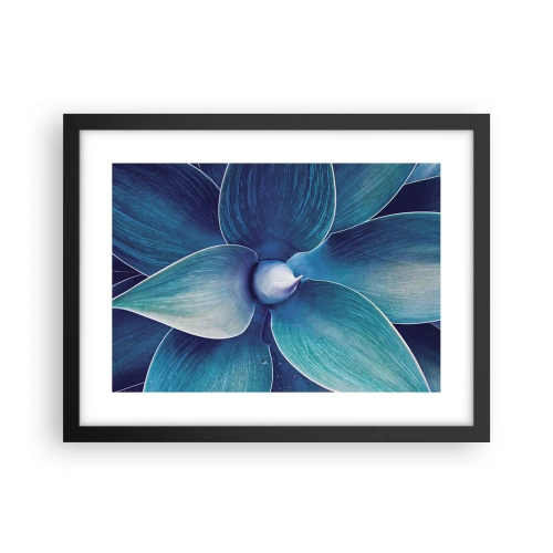 Poster in einem schwarzem Rahmen - Bläulich vom Himmel - 40x30 cm