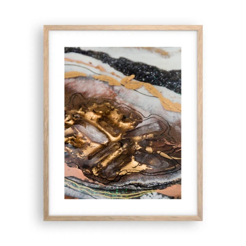 Poster in einem Rahmen aus heller Eiche - Das Element der Erde - 40x50 cm