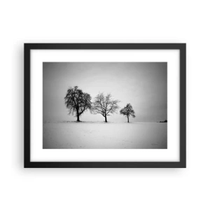 Poster in einem schwarzem Rahmen - Wovon träumen sie? - 40x30 cm