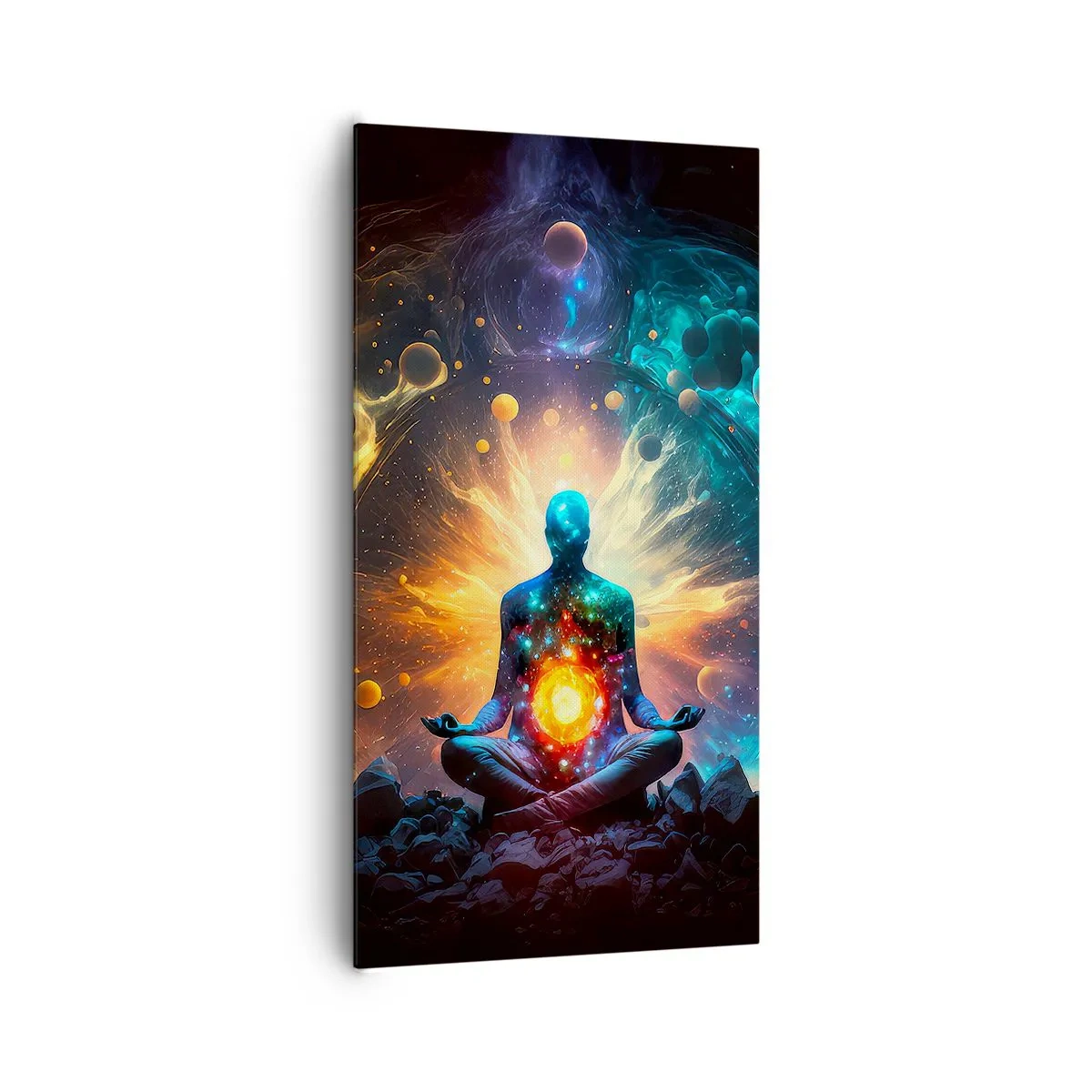 Bild auf Leinwand - Leinwandbild - Kosmischer Frieden - 65x120 cm