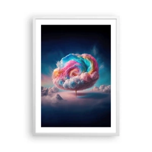 Poster in einem weißen Rahmen - Traum von einem Vergnügungspark - 50x70 cm