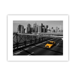 Poster - Die Farbe einer Großstadt - 40x30 cm