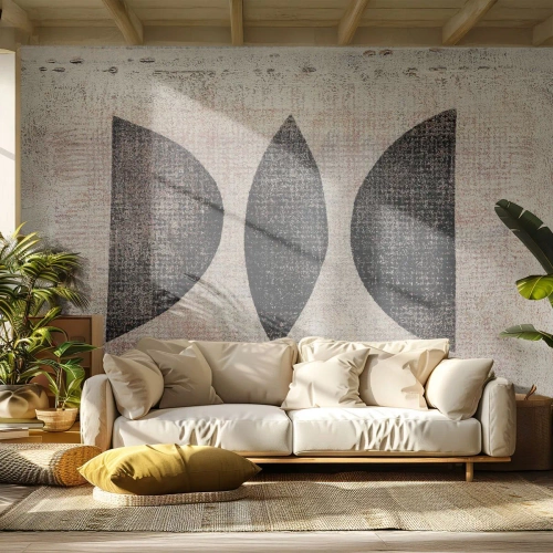 Fototapete Premium Sand - Ethnische Abstraktion - Abstraktion, Stück, Moderne Kunst - 350x256 cm