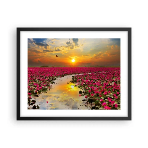 Poster in einem schwarzem Rahmen - Das geheime Leben des Sees - 50x40 cm