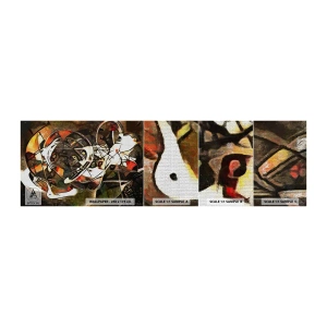 Fototapeten Muster Selbstklebend Deluxe Sticker - Hören Sie den Verkehr? - Abstraktion, Kubismus, Stück - 100x30 cm