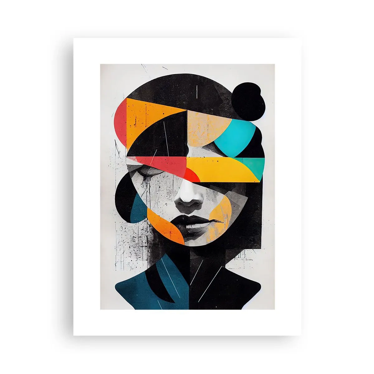 Poster - Mehrfarbiges Innenporträt - 30x40 cm