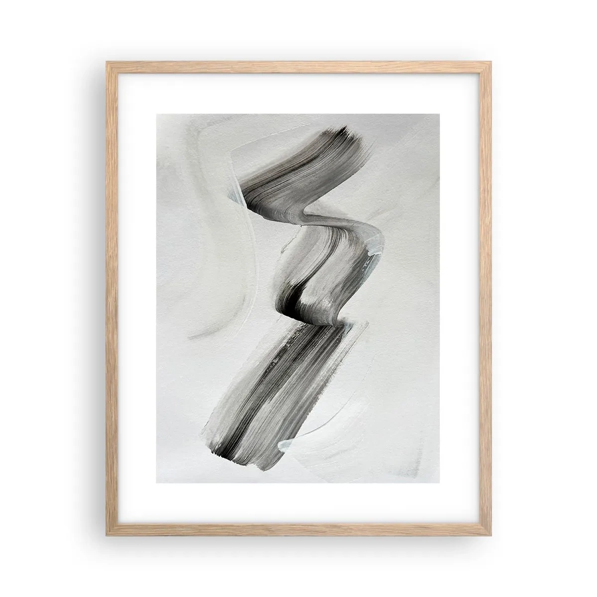 Poster in einem Rahmen aus heller Eiche - Lässig zum Spaß - 40x50 cm