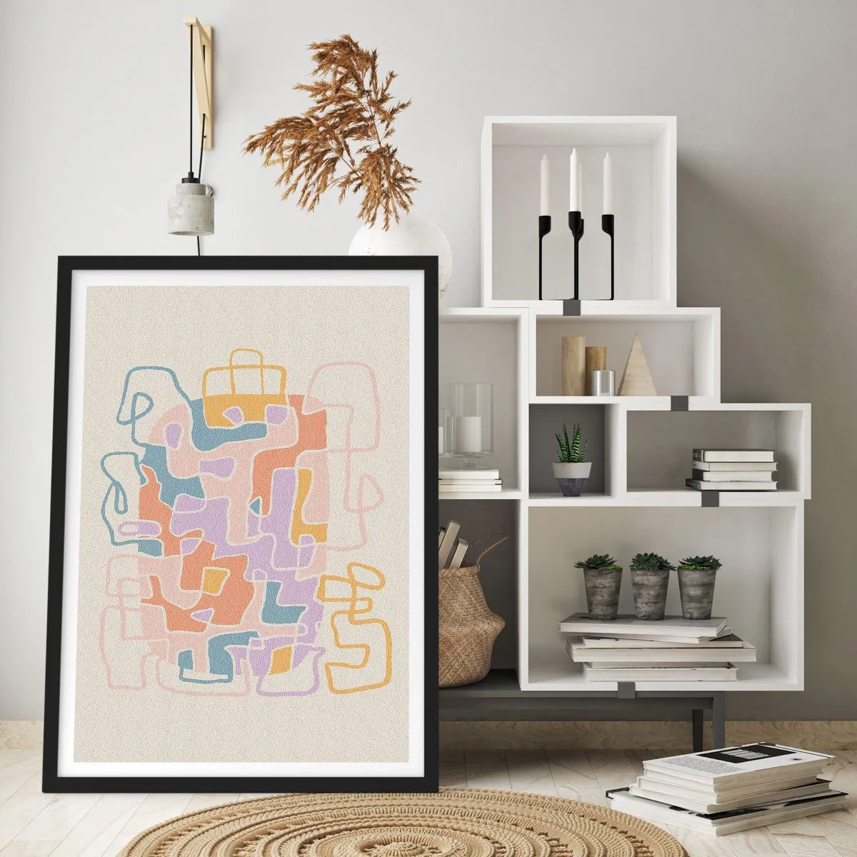 Poster in einem schwarzem Rahmen - Labyrinth – ein freudiges Abenteuer - 30x40 cm