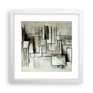 Poster in einem weißen Rahmen - Kraft der Einfachheit - 30x30 cm