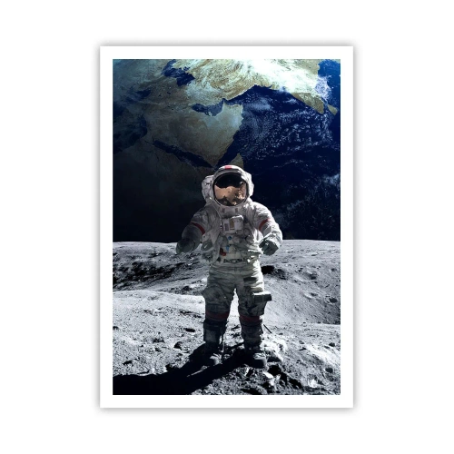 Poster - Grüße vom Mond - 70x100 cm
