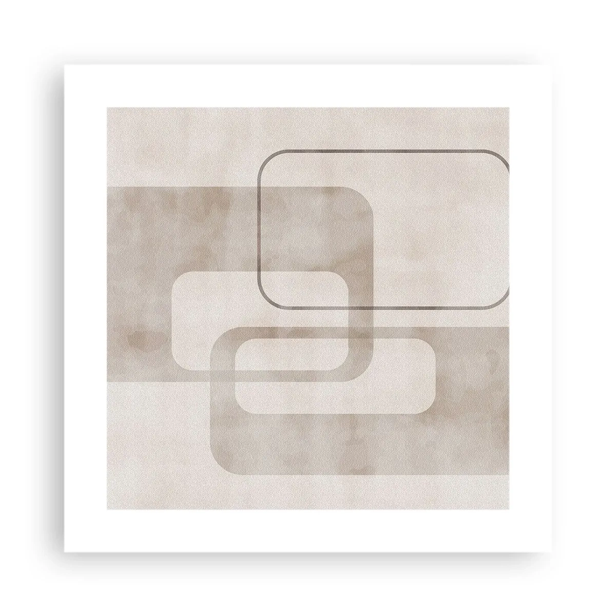 Poster - Geometrische Fuge - 40x40 cm