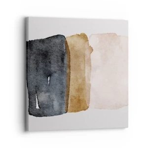 Bild auf Leinwand - Leinwandbild - Die Komposition der Farben der Erde - 30x30 cm