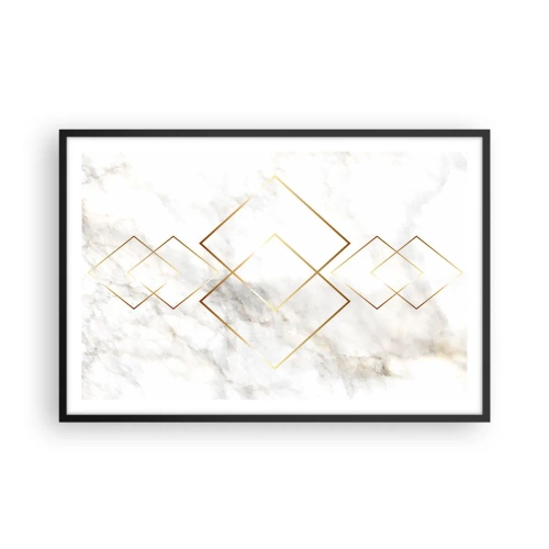 Poster in einem schwarzem Rahmen - Ein Blick in die Unendlichkeit - 91x61 cm