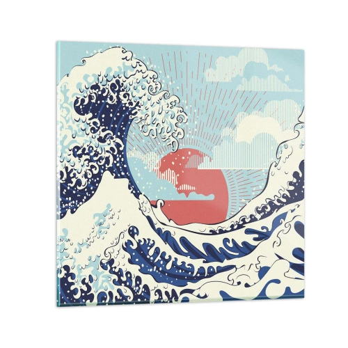 Glasbild - Bild auf glas - Von japanischer Inspiration - 30x30 cm