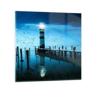 Glasbild - Bild auf glas - Und du hast keine Angst vor der Dunkelheit - 40x40 cm