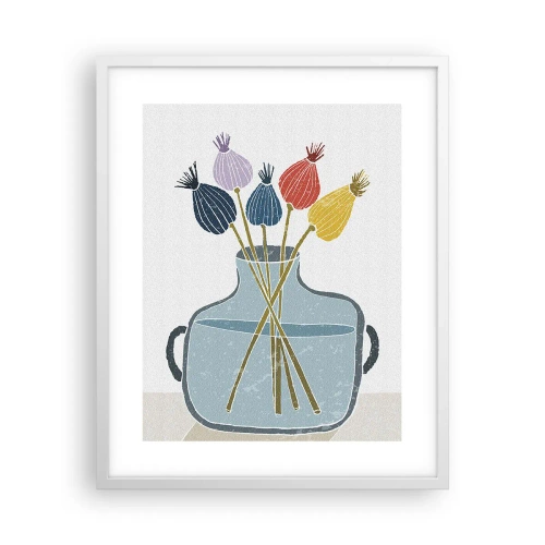 Poster in einem weißen Rahmen - Es ist mucksmäuschenstill - 40x50 cm