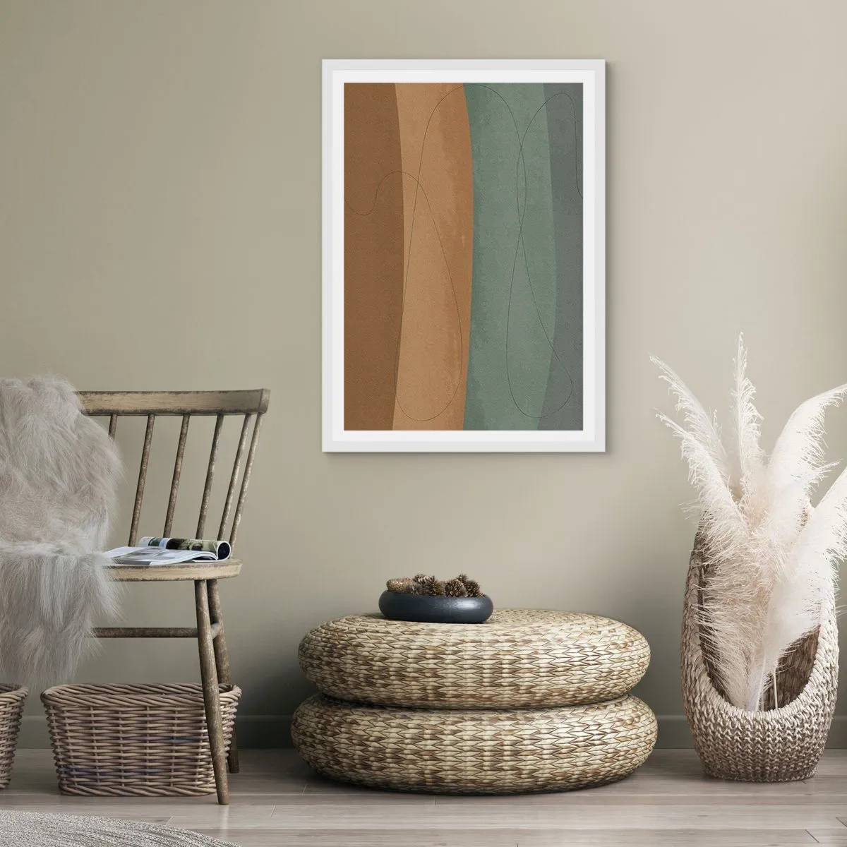 Poster in einem weißen Rahmen - Horizontale Komposition - 61x91 cm