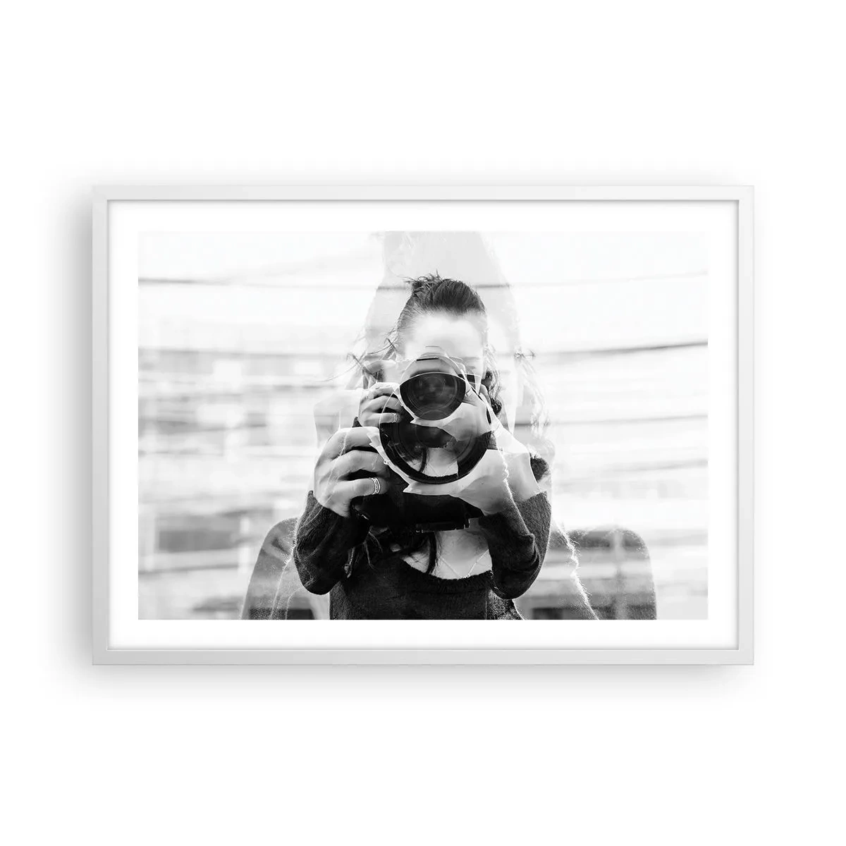 Poster in einem weißen Rahmen - Schöpfer und Material - 70x50 cm