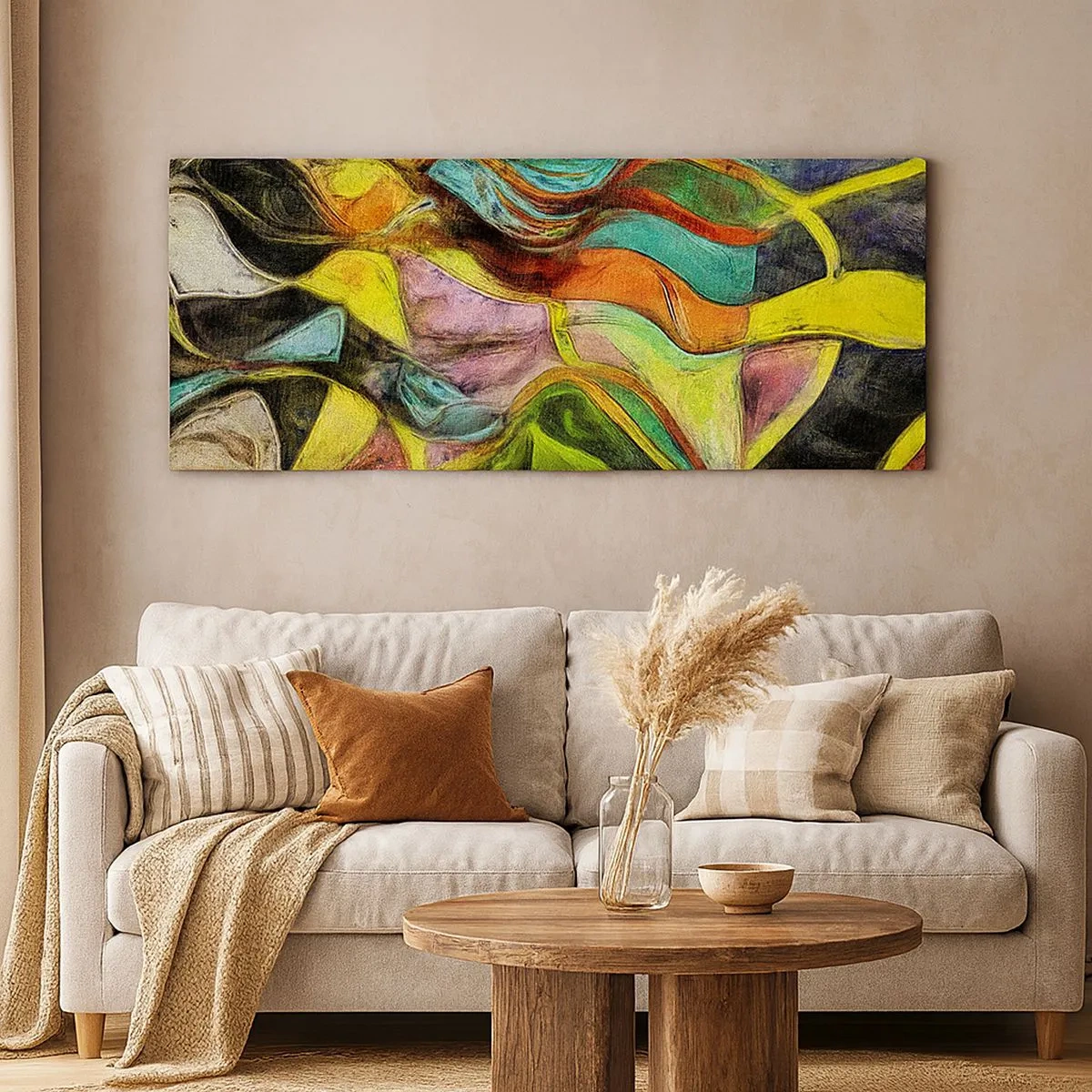 Bild auf Leinwand - Leinwandbild - Bewegung ist Leben - 100x40 cm
