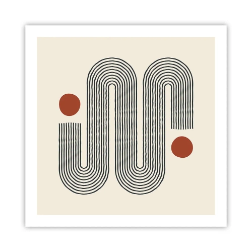 Poster - Vom Anfang bis zum Ende - 60x60 cm