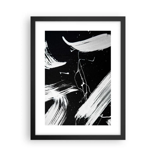 Poster in einem schwarzem Rahmen - Dunkelheit durchbrechen - 30x40 cm