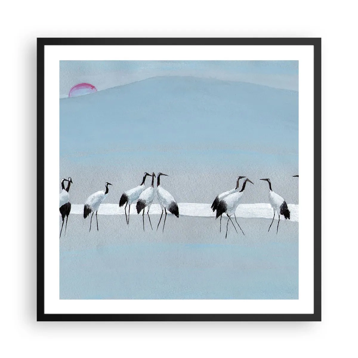 Poster in einem schwarzem Rahmen - Nach einem heißen Tag - 60x60 cm