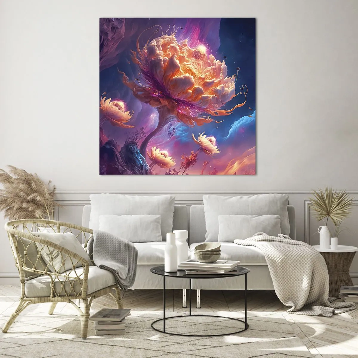 Glasbild - Bild auf glas - Andere Welt - 70x70 cm