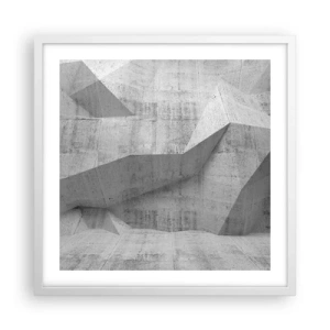 Poster in einem weißen Rahmen - Eine echte Herausforderung - 50x50 cm