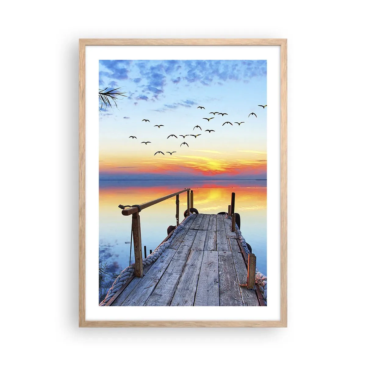 Poster in einem Rahmen aus heller Eiche - Es ist Zeit, zurückzukehren ... - 50x70 cm