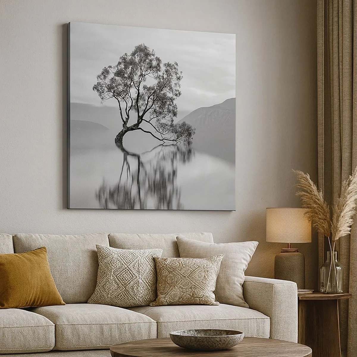 Bild auf Leinwand - Leinwandbild - Es gibt so ein Land - 30x30 cm