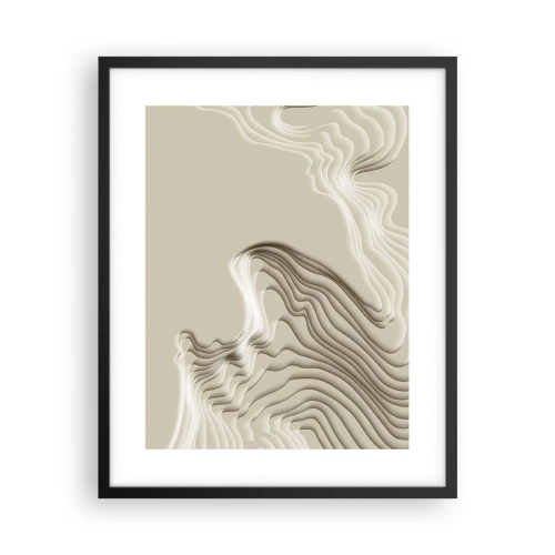 Poster in einem schwarzem Rahmen - Topographie der Kunst - 40x50 cm