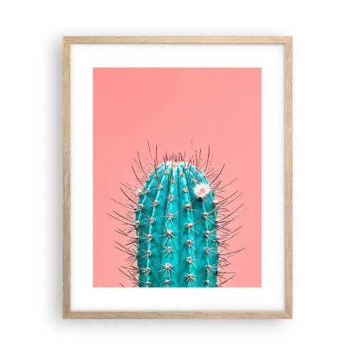 Poster in einem Rahmen aus heller Eiche - Schau einfach hin - 40x50 cm