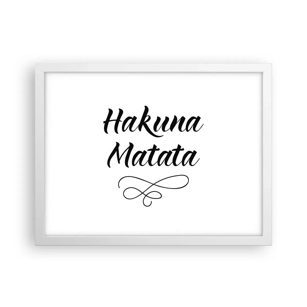 Poster in einem weißen Rahmen - Bester Ratschlag - 40x30 cm