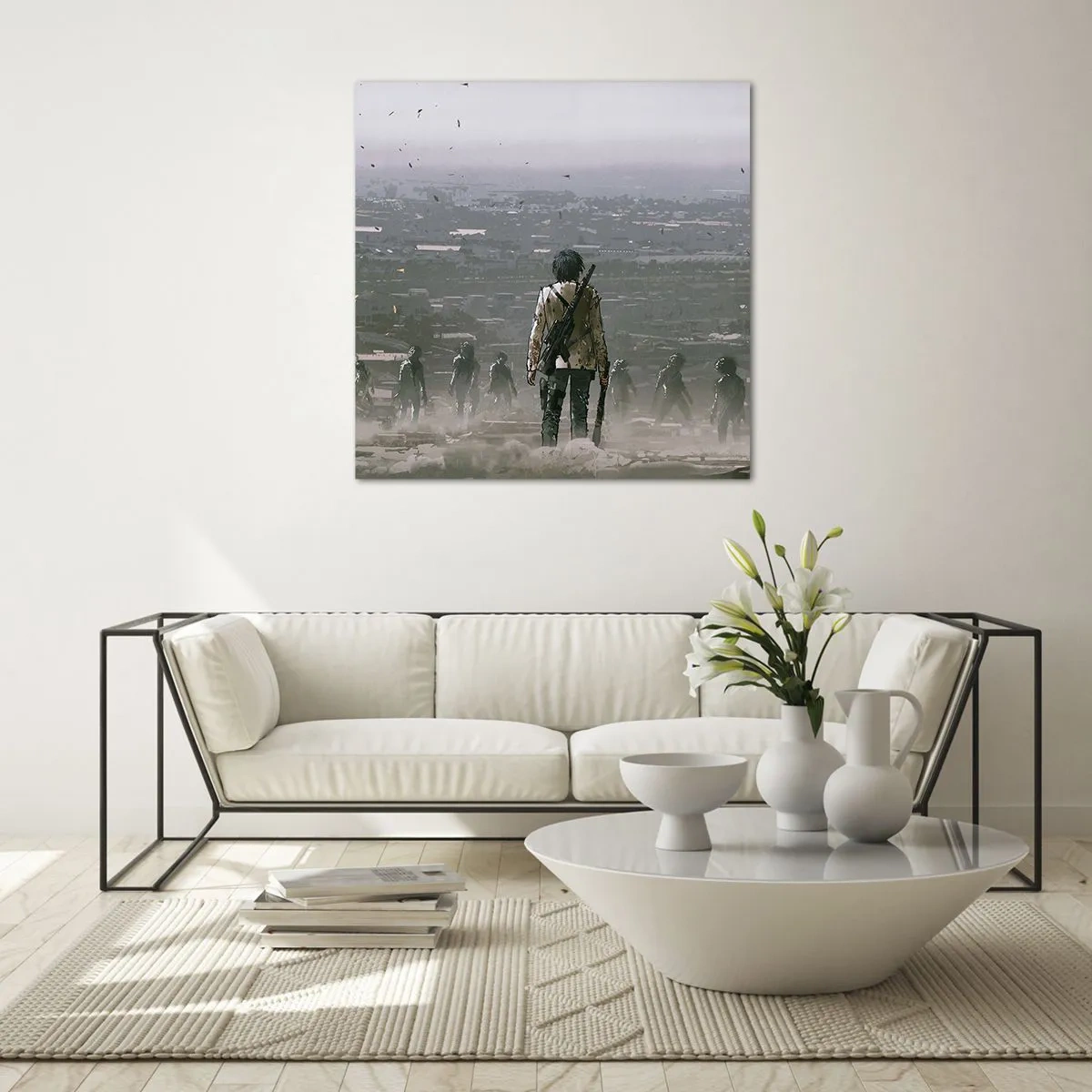 Glasbild - Bild auf glas - Letzter Gerechter? - 40x40 cm