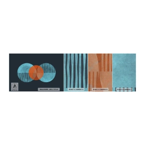 Fototapeten Muster Premium Canvas - Symmetrische Komposition - Abstraktion, Stück, Geometrisches Muster - 100x30 cm