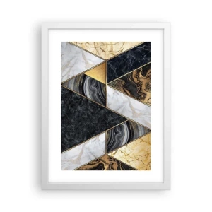 Poster in einem weißen Rahmen - Stein um Stein - 30x40 cm