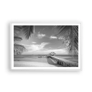 Poster in einem weißen Rahmen - Erinnerung oder Traum? - 91x61 cm