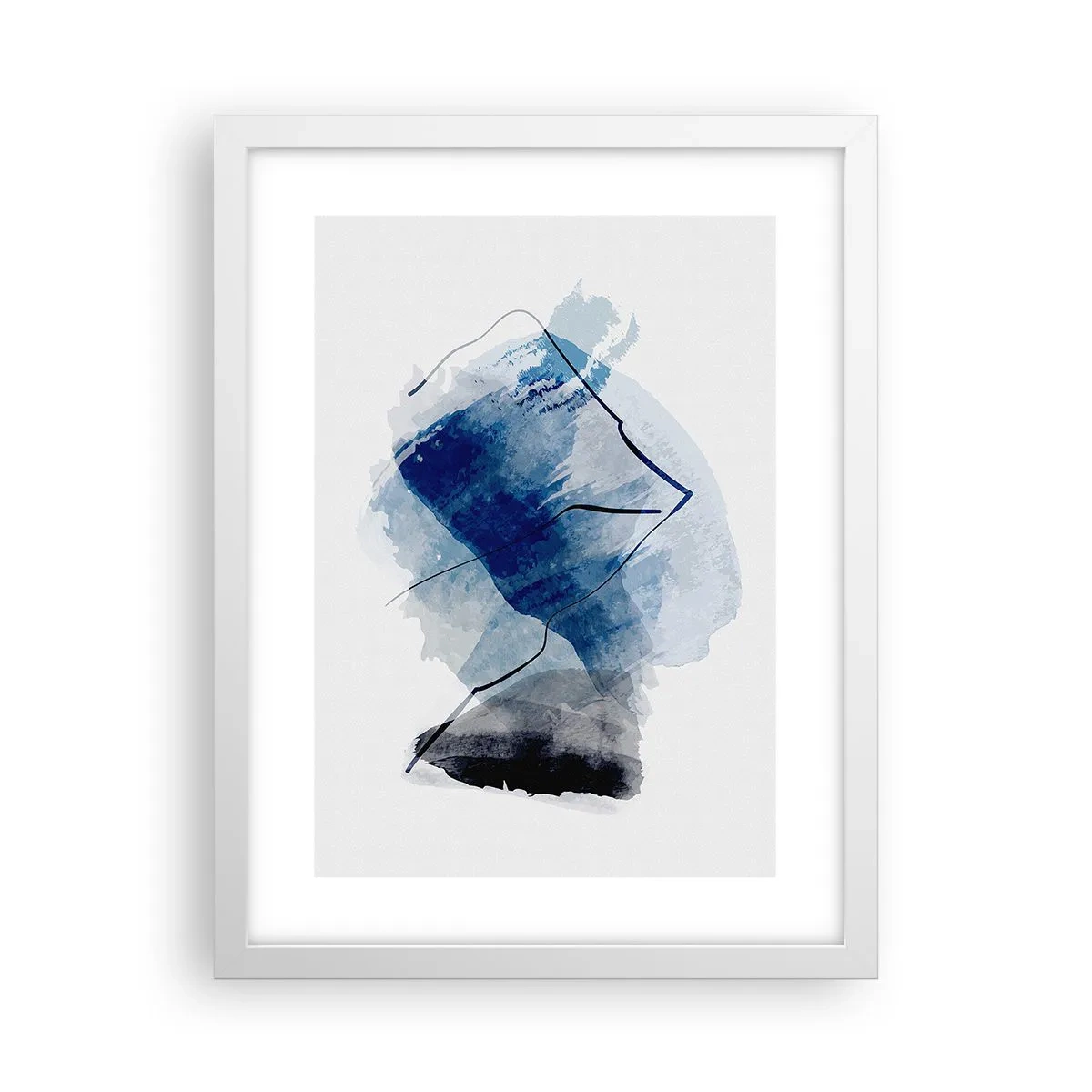Poster in einem weißen Rahmen - Eisberg - 30x40 cm