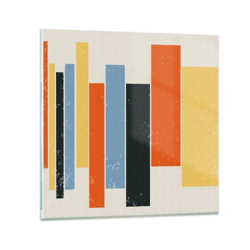 Glasbild - Bild auf glas - Musiknotation - 30x30 cm