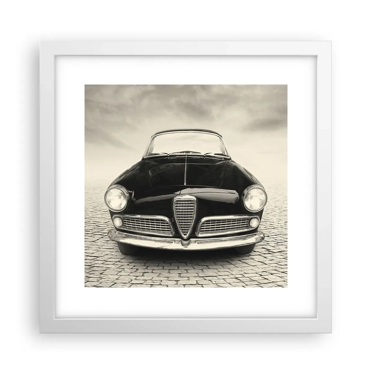 Poster in einem weißen Rahmen - Man muss mich einfach lieben - 30x30 cm