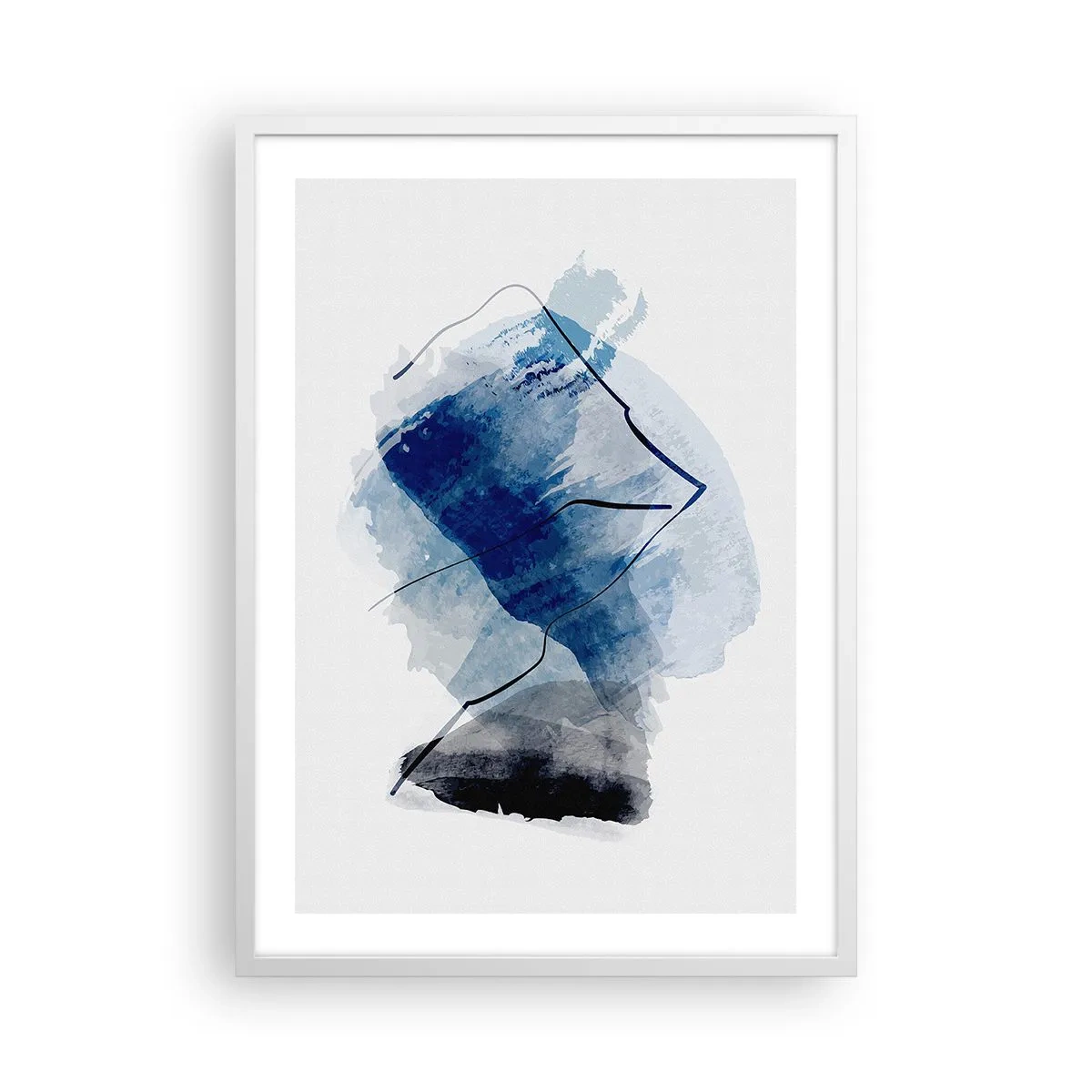 Poster in einem weißen Rahmen - Eisberg - 50x70 cm