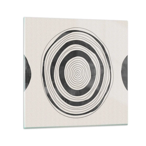 Glasbild - Bild auf glas - Wichtig ist, was dazwischen liegt - 30x30 cm