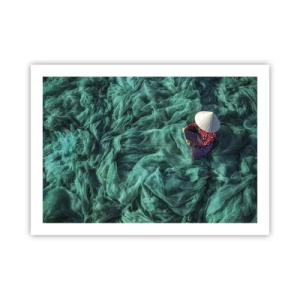Poster - In einem Meer aus Netzen - 70x50 cm