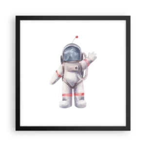 Poster in einem schwarzem Rahmen - Bis dann! - 40x40 cm