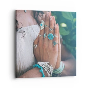 Bild auf Leinwand - Leinwandbild - Willkommen im Zentrum des Seins - 30x30 cm