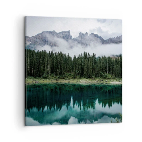 Bild auf Leinwand - Leinwandbild - Leise, leise, lass uns das Trinkwasser nicht wecken ... - 50x50 cm