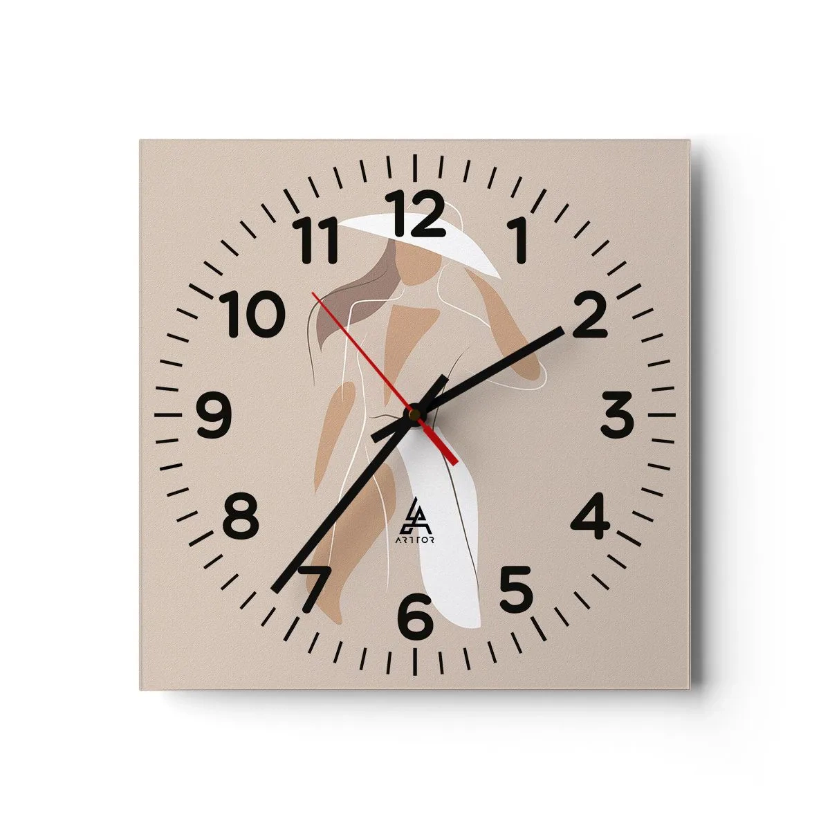 Wanduhr - Glasuhr - Mode macht Spaß - 40x40 cm