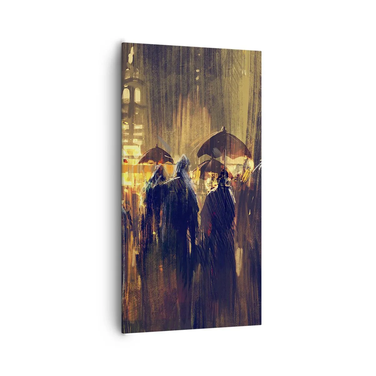 Bild auf Leinwand - Leinwandbild - Anhänger des Regens - 65x120 cm