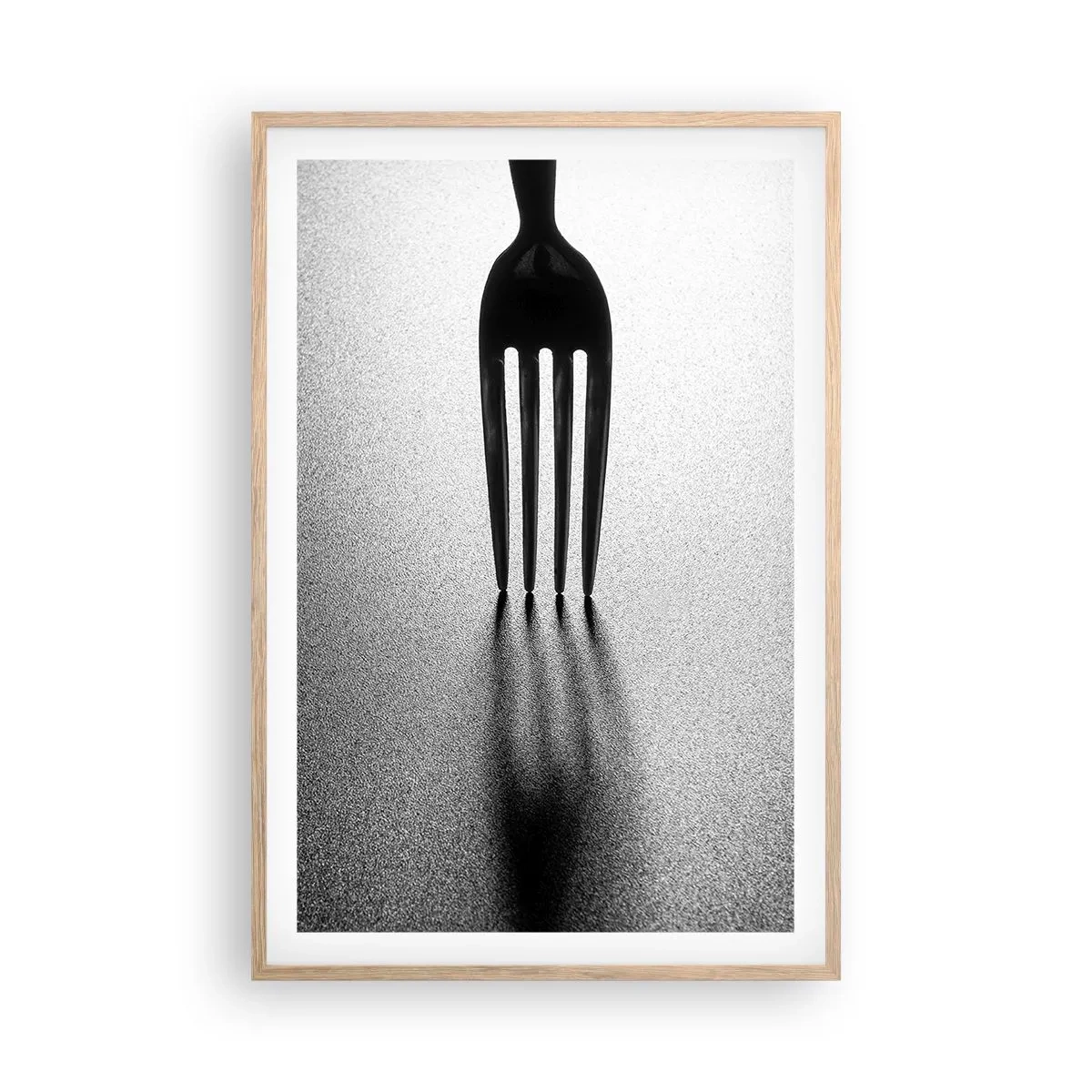 Poster in einem Rahmen aus heller Eiche - Licht und Schatten - 61x91 cm