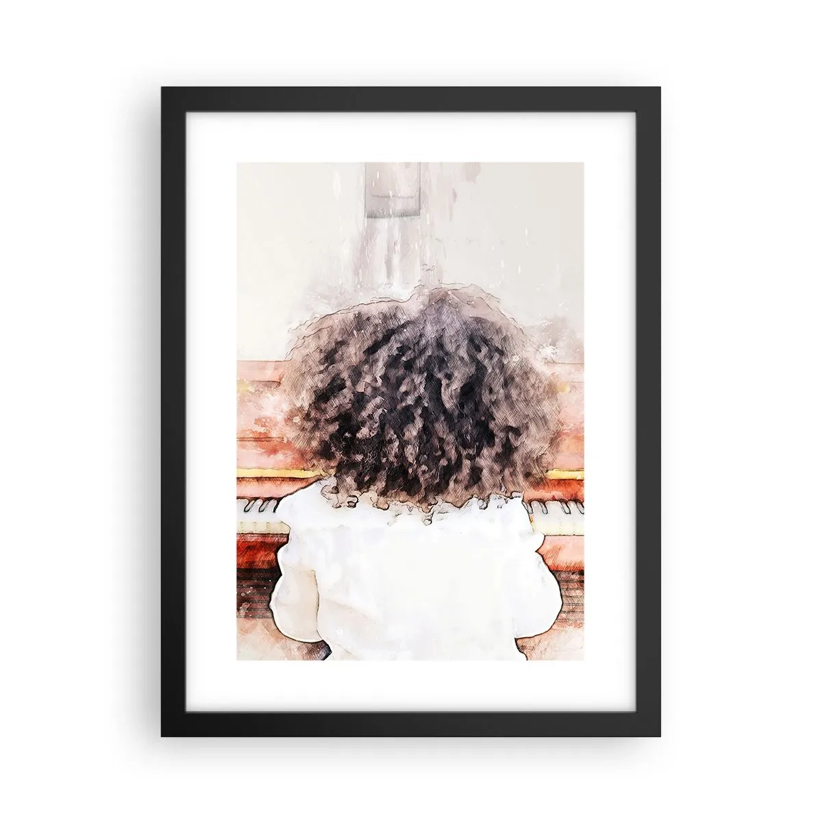 Poster in einem schwarzem Rahmen - In der neuen Welt - 30x40 cm
